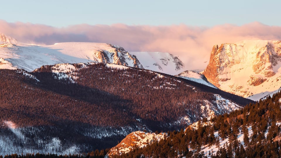 Morning Clouds over Hallett Peak and the Continental DIvide