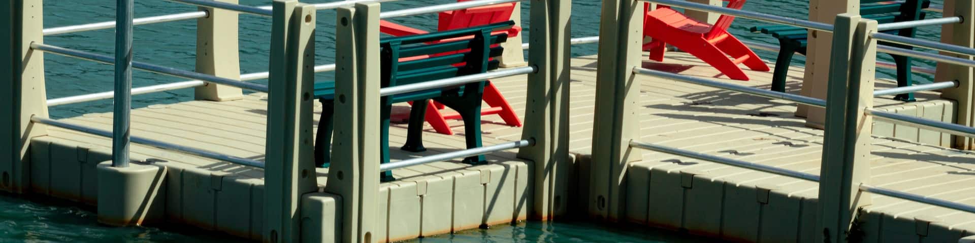 Fishing pier at a neighborhood pond in Conroe, TX