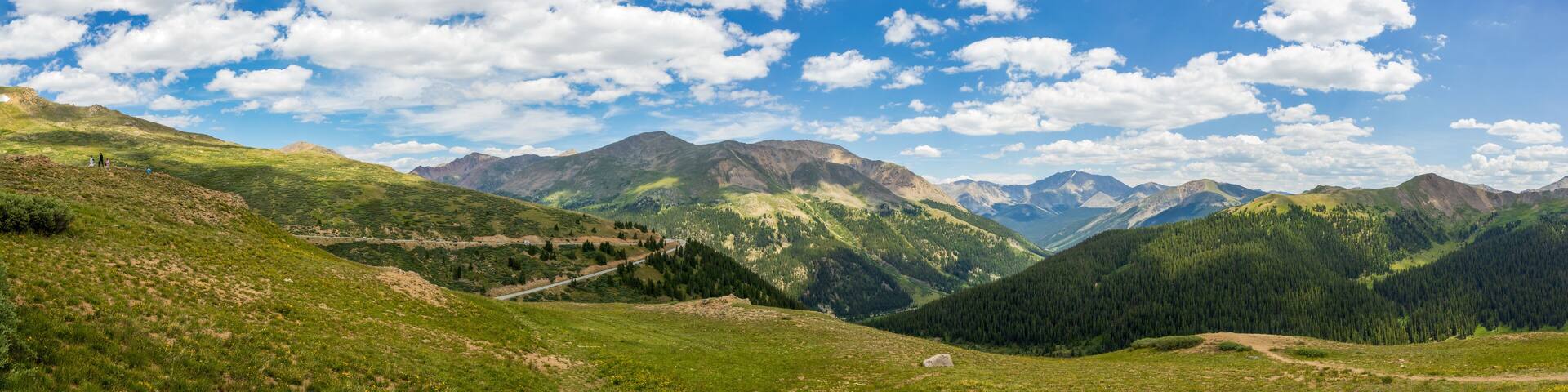 Independence pass near Denver in the Rocky Mountains, Colorado