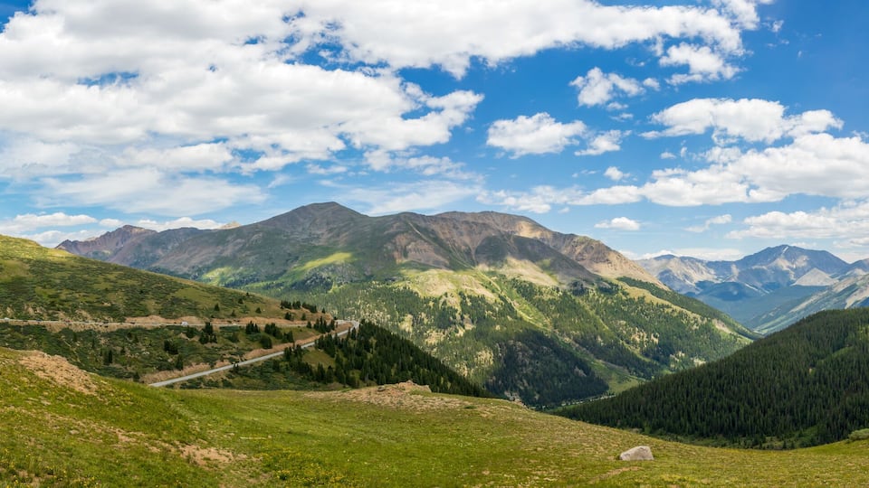 Independence pass near Denver in the Rocky Mountains, Colorado
