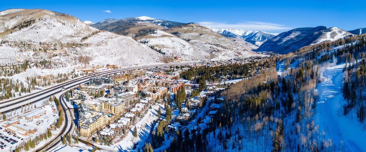snow covered mountains