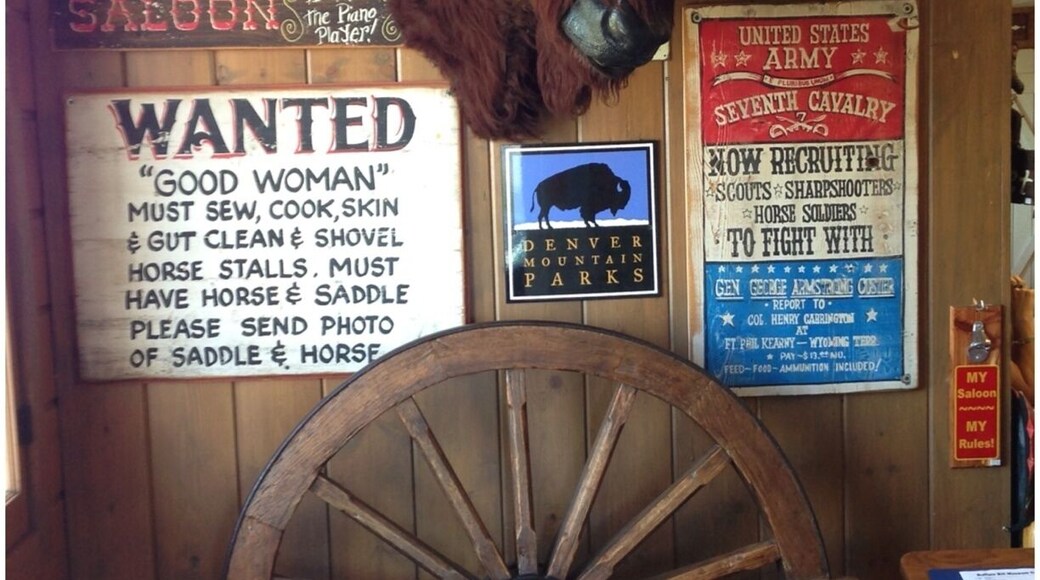 Funny signs at the cafe.