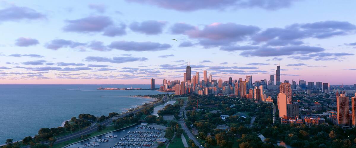 Chicago, Diversey Harbor Lincoln Park, Lake Michigan, Illinois