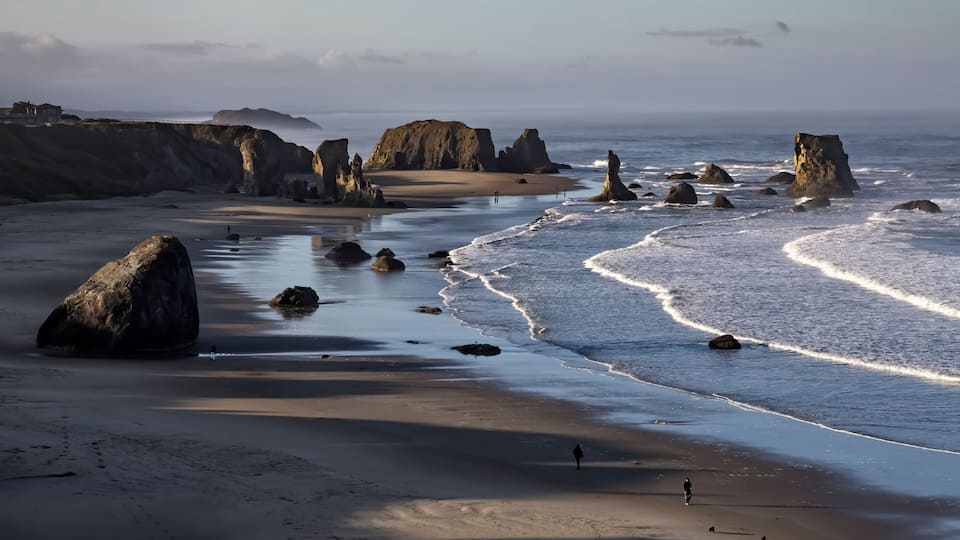 beach at sunrise