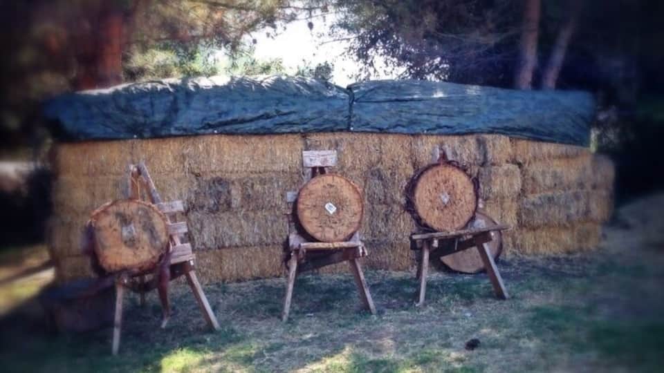 Knife and Tomahawk range at Escondido Fish and Game Association. It ain't easy! But the guys that volunteer here are always willing to give tips to anyone with interest and that practices good safety skills.