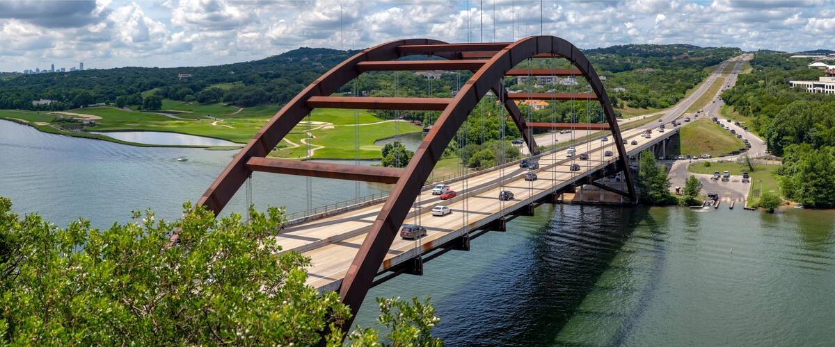 Iconic Austin: Pennybacker 360 Bridge in Austin, Texas, USA, Captured in Stunning 4K Resolution