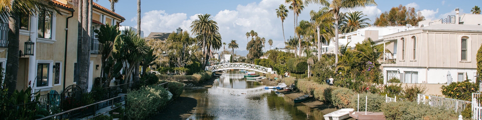 Venice Canals featuring a house and a river or creek