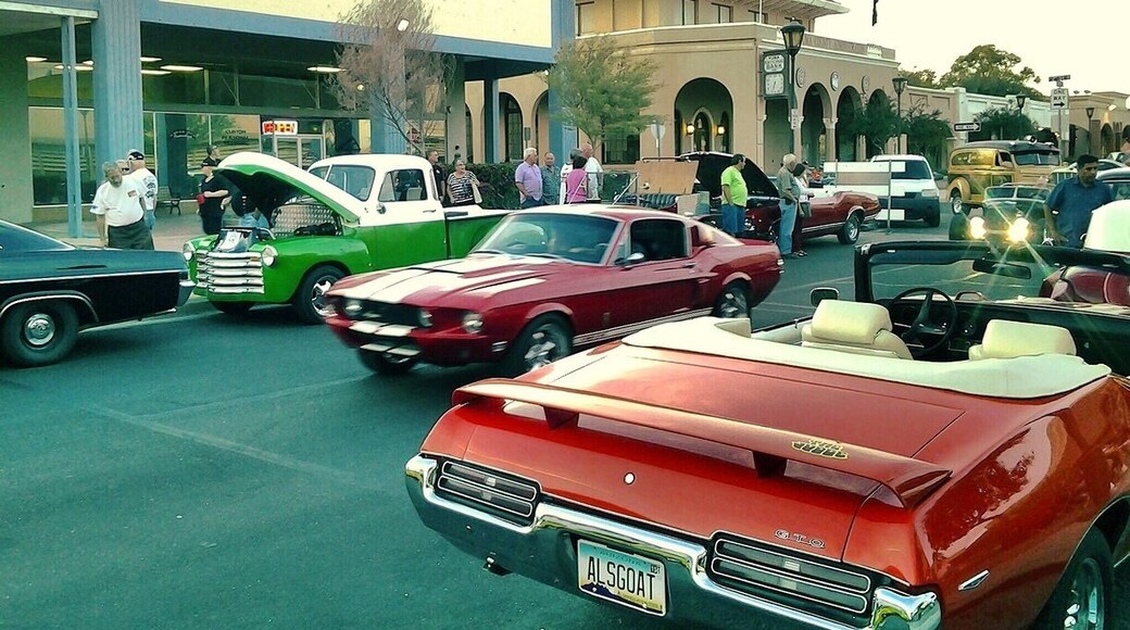 This is Main Street in downtown Yuma during the Midnight at the Oasis classic car show.