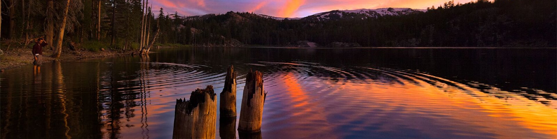 The Tahoe area always provides the craziest sunsets and sunrises whenever there are clouds in the skies.  This was at a hike in spot off highway 89.  Luther pass road.  #colorful