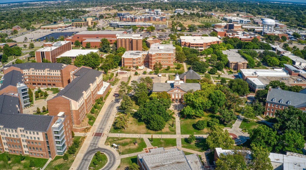 Aerial View of Wichita State University during Summer Break