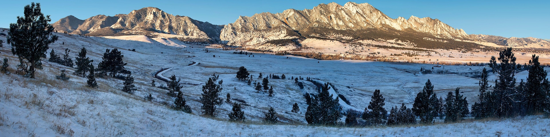 Boulder Winter Panoramic Sunrise