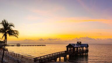 Wooden Pavilion on Hidden Beach, Key West Florida, USA