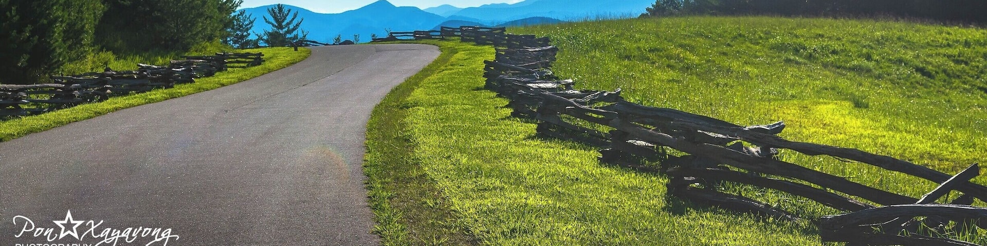 Beautiful driveway of Camp Lake James