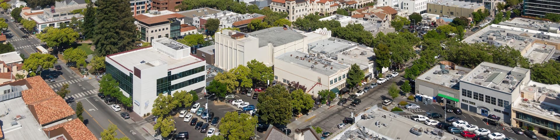 Downtown, Palo Alto in Silicon Valley,, California, United States of America.