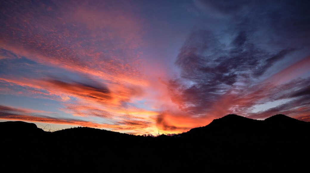 Just after sunset over Starr Pass, Tucson, Arizona