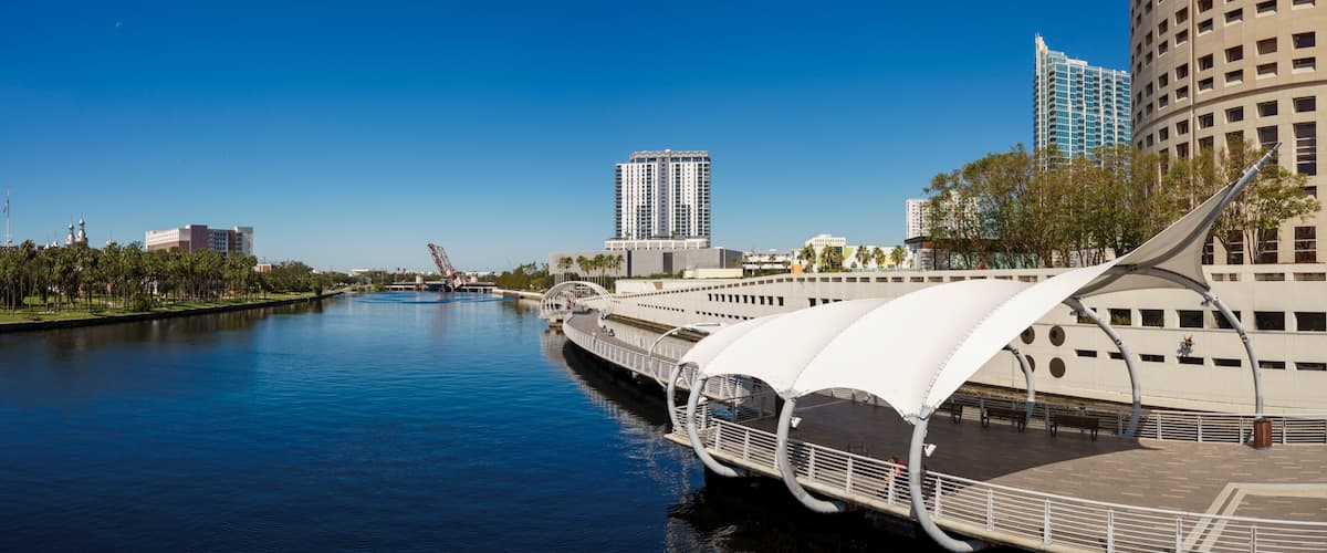 Tampa Riverwalk 2024 stock photo