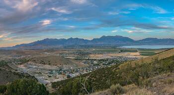 Eagle Mountain valley with mountain and lake view