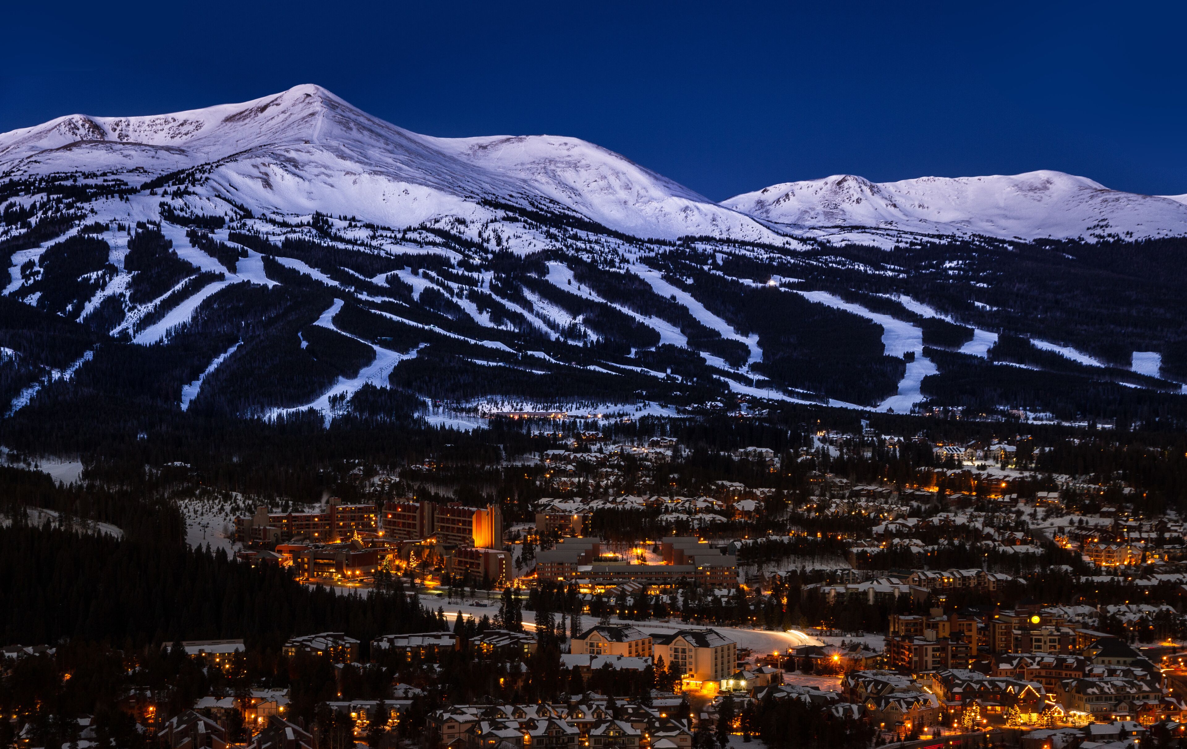 Ski slopes, Breckenridge, Colorado, USA