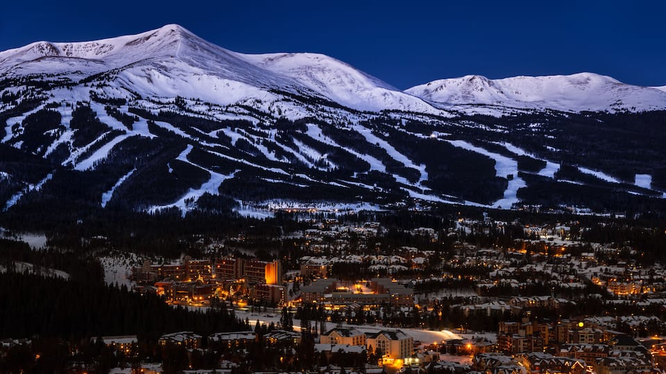 Ski slopes, Breckenridge, Colorado, USA