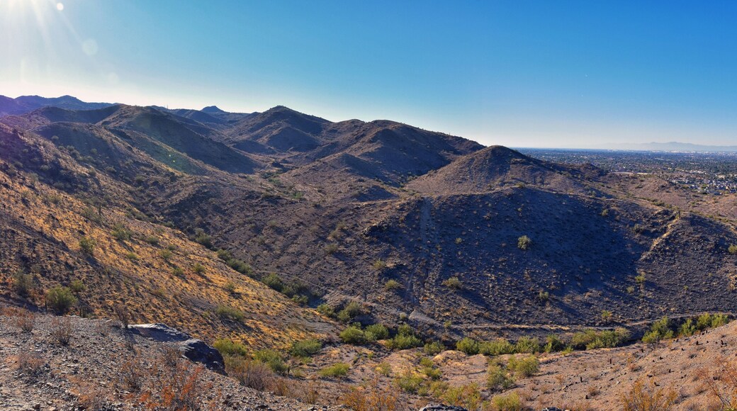 South Mountain Park and Preserve, Pima Canyon Hiking Trail, Phoenix, Southern Arizona desert. United States.