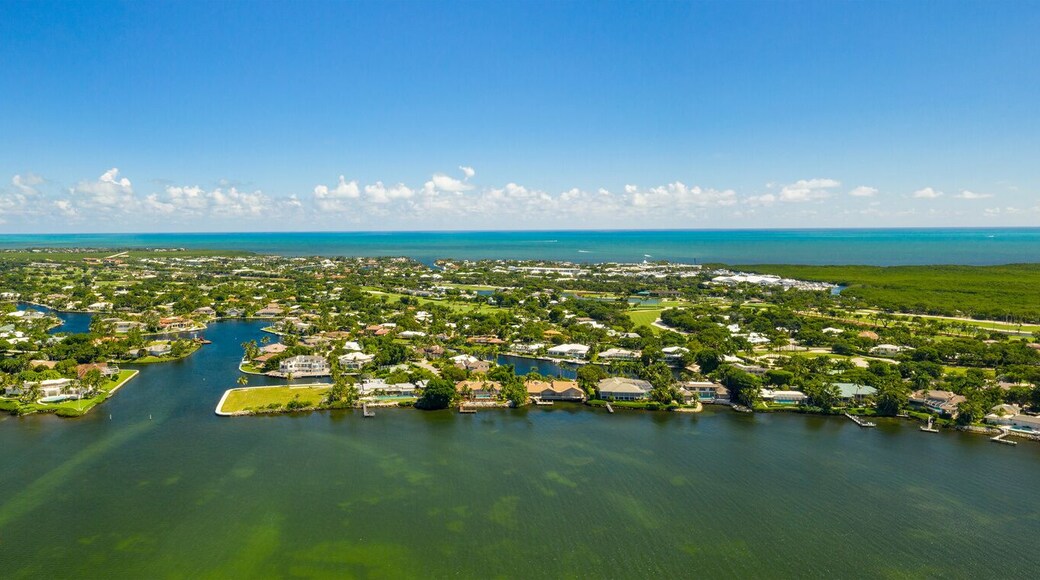 Aerial panorama Ocean Reef Club North Key Largo Florida