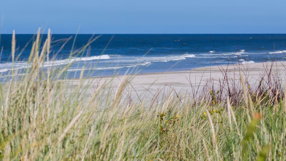 Beach at the west end of the north sea island Juist in East Frisia, Germany, Europe.