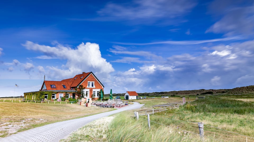 Domaene Bill, a well-known restaurant on the west end of the East Frisian island Juist, Germany.