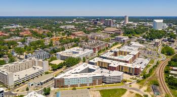 College Town Florida State University student housing view of Downtown Tallahassee