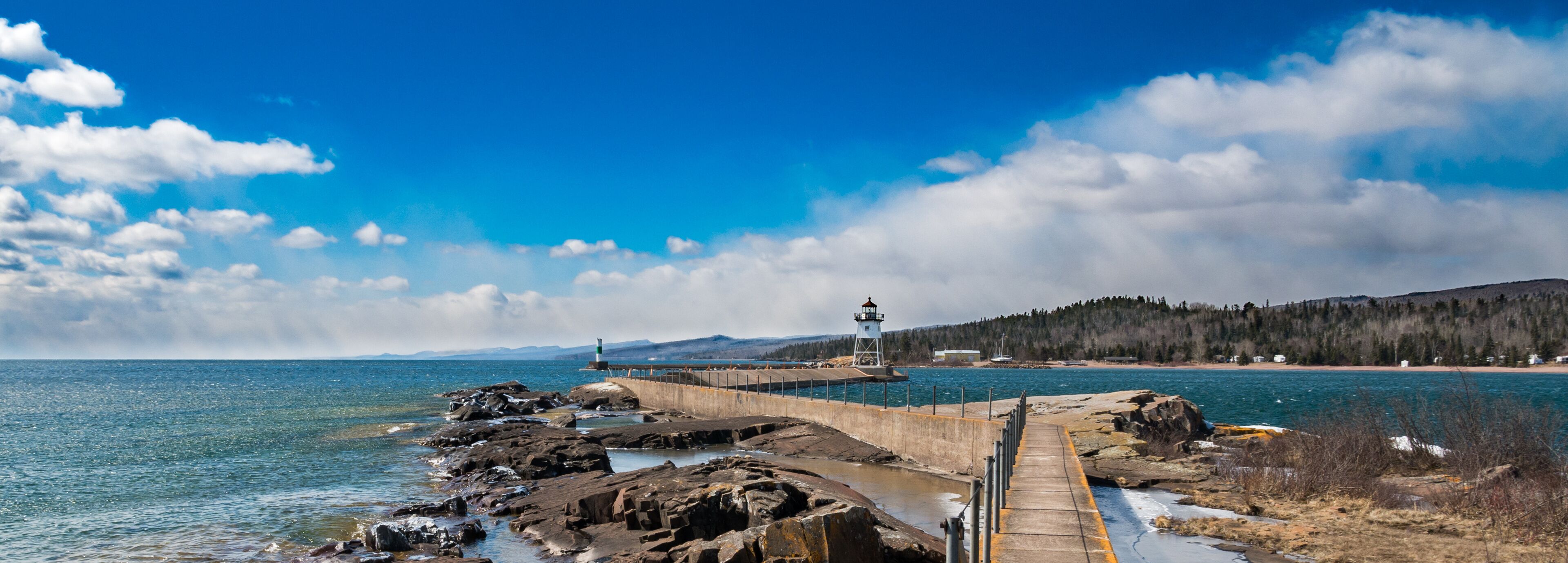 Lighthouse on Lake Superior at Grand Marais, Minnesota