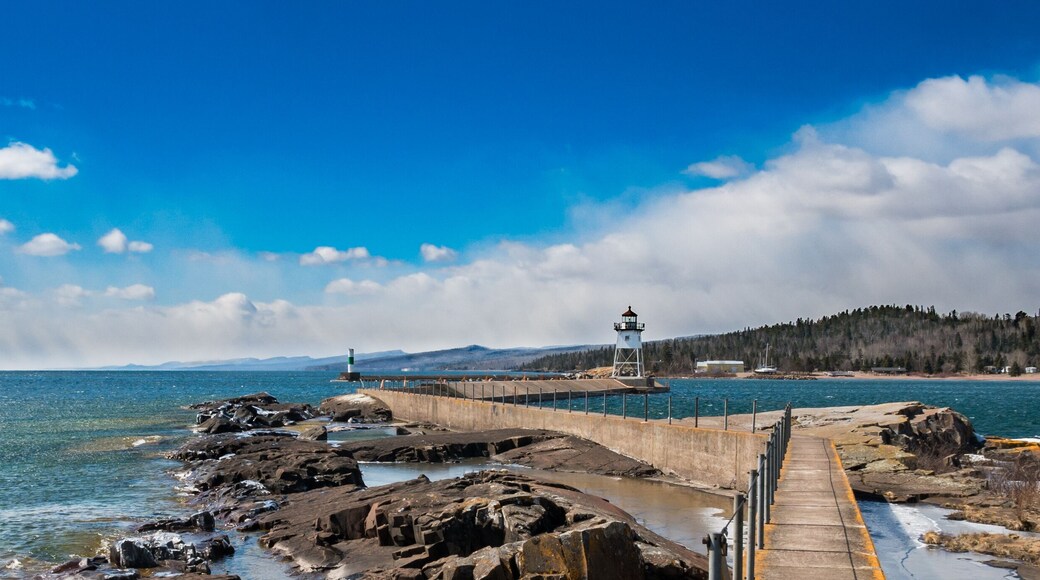 Lighthouse on Lake Superior at Grand Marais, Minnesota