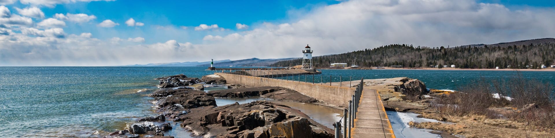 Lighthouse on Lake Superior at Grand Marais, Minnesota