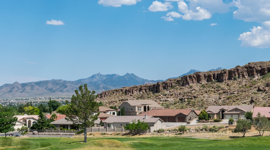 Urban modern houses in the desert. Life in Arizona, USA