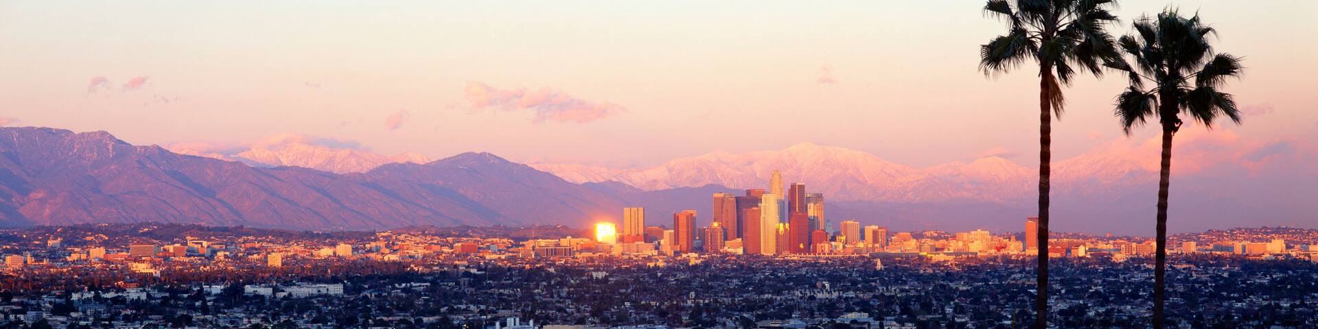 Downtown Los Angeles, Sunset, California
