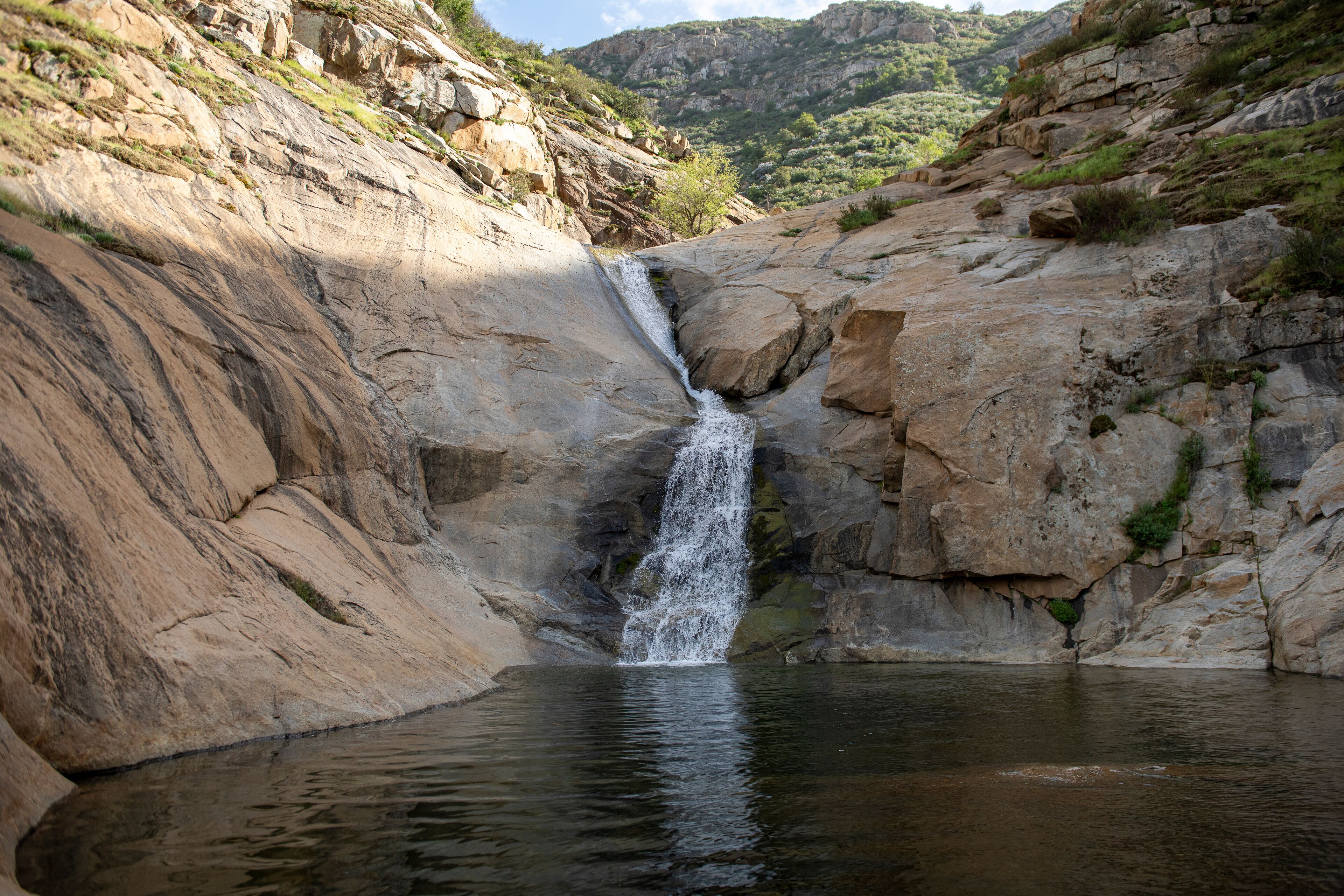 Pool of 3 Sisters Falls in Cleveland National Forrest California