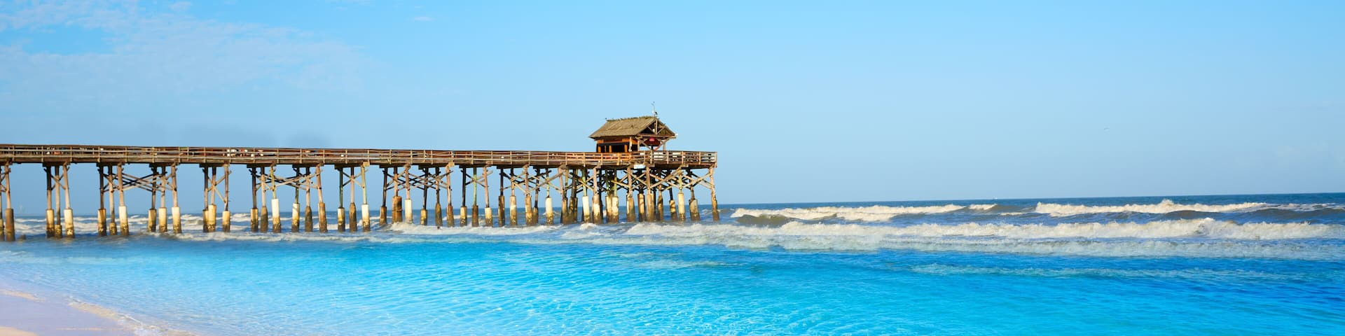 Cocoa Beach pier in Cape Canaveral Florida