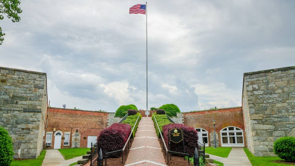 Fort Monroe National Monument, in Hampton, Virginia, at Old Point Comfort