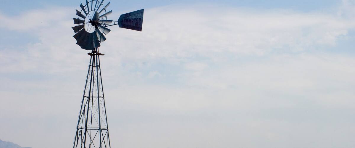 windmill and antelope