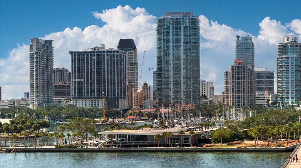 St. Petersburg Florida waterfront St. Pete Pier and downtown skyline