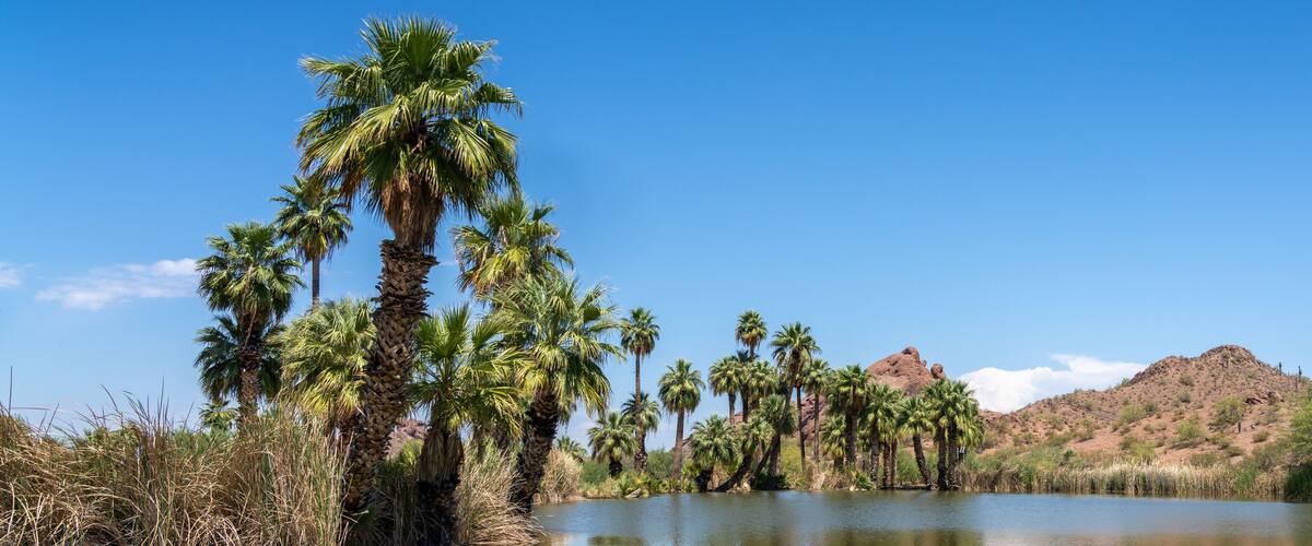 Papago Park in Phoenix Arizona, America, USA.