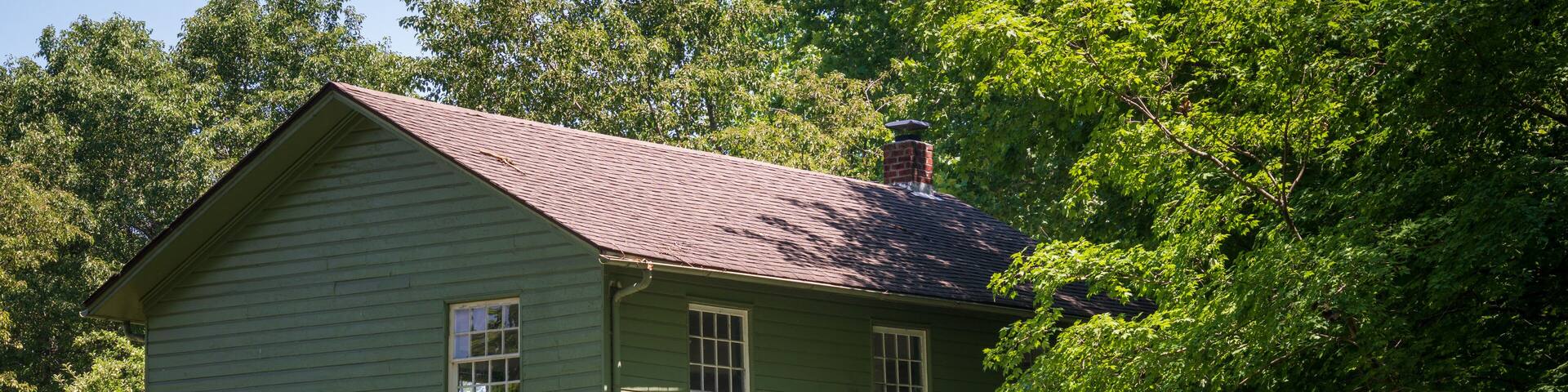 Historic Buildings at Carillon Historical Park, Museum in Dayton, Ohio, USA