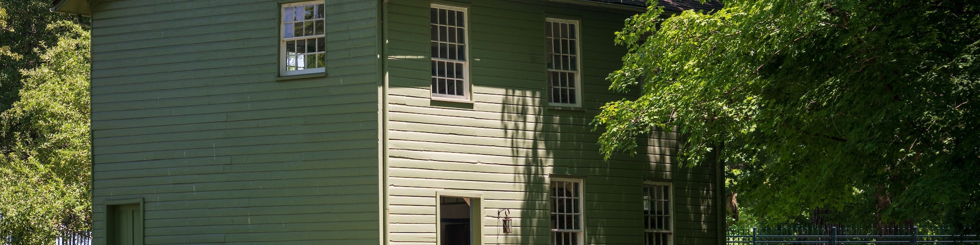 Historic Buildings at Carillon Historical Park, Museum in Dayton, Ohio, USA