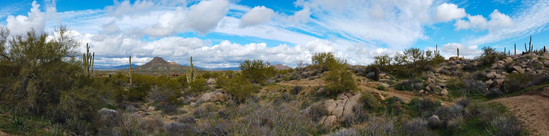Panorama of Brown's Ranch in Scottsdale Arizona