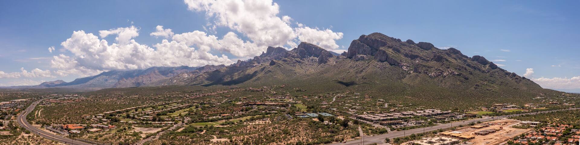 Panorama of Oro Valley near Tucson, Arizona.
