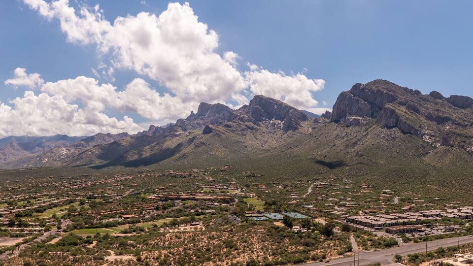 Panorama of Oro Valley near Tucson, Arizona.