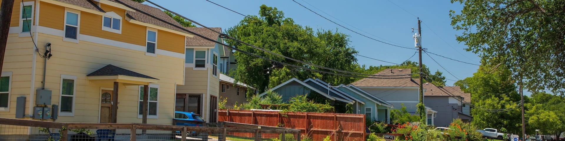 MLK showing a house and a small town or village