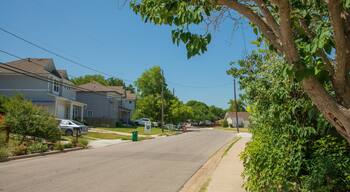 MLK featuring a small town or village and a house