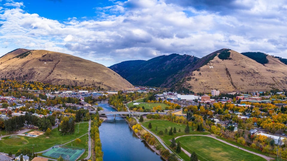 Fall Panoramic Over the Clark Fork