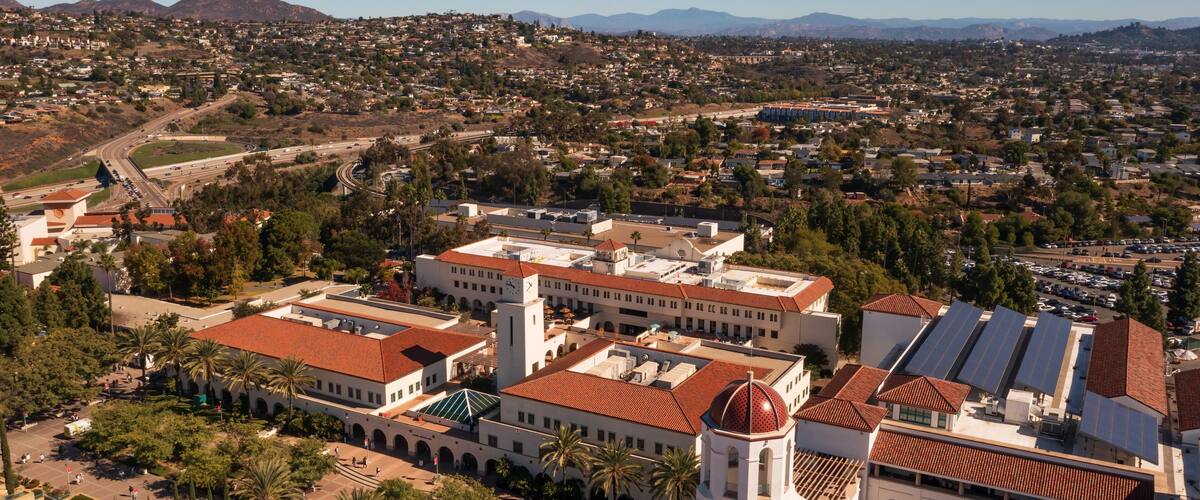 SDSU Campus. San Diego State University college campus