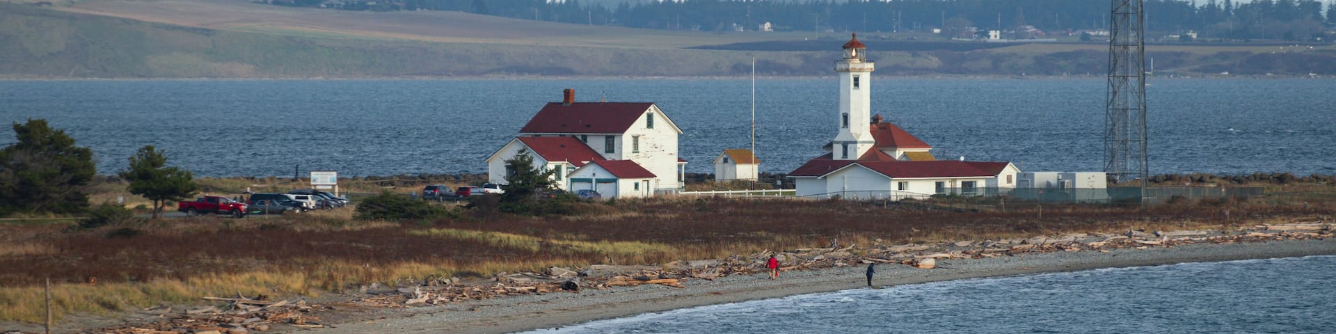 Point Wilson Light is an active aid to navigation located in Fort Worden State Park near Port Townsend, Washington. Overlooking the entrance to Admiralty Inlet and the Strait of Juan de Fuca.
