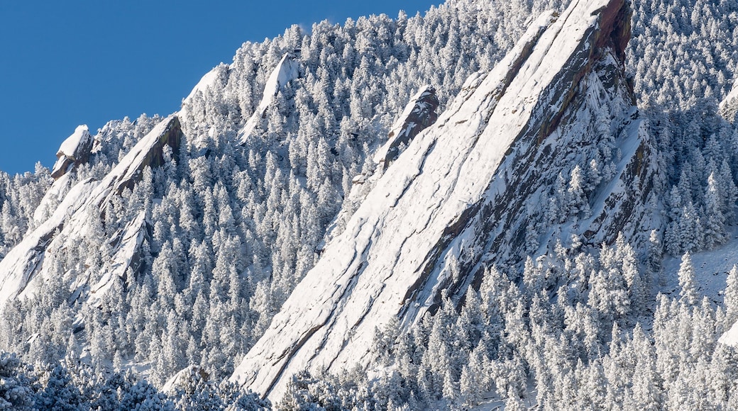 Boulder, Colorado Flatiron and Fresh Snow